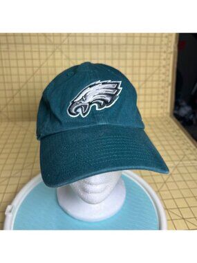 Philadelphia Eagles Adjustable Strapback Hat Teal By 47 Brand With Embroidered L